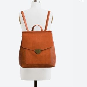 Heather suede convertible backpack